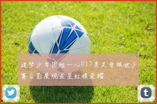 追梦少年团结一心U17男足晋级世少赛合影展现五星红旗荣耀